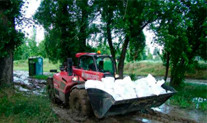 Техника Manitou поможет даже при наводнении!